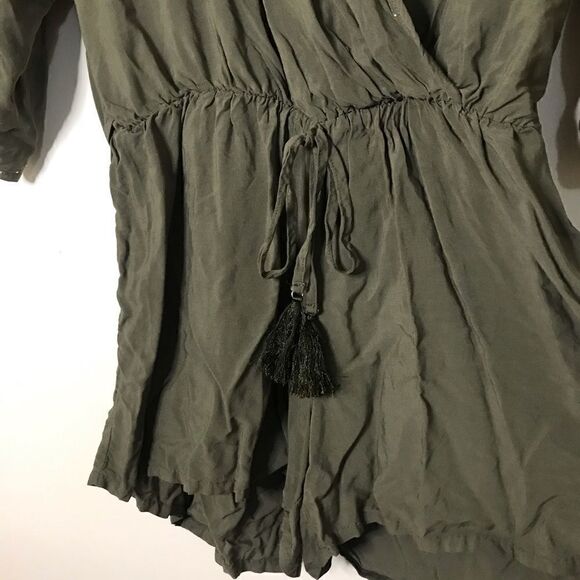 Vince Camuto Swim cover up olive green romper - Picture 3 of 7